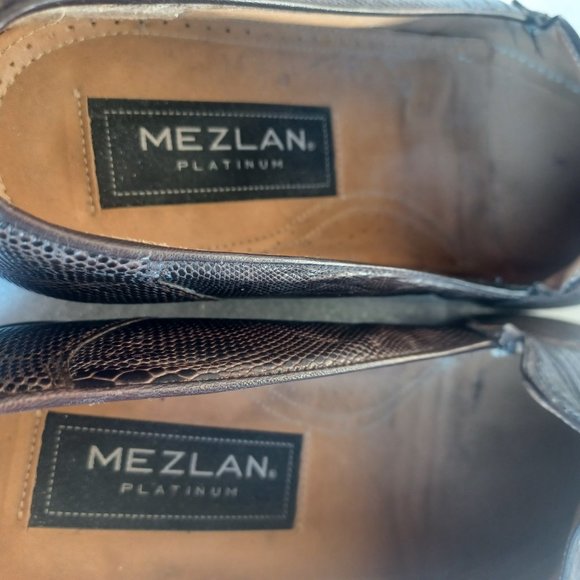 Mezlan Platinum genuine Lizard Men Shoes main image 9